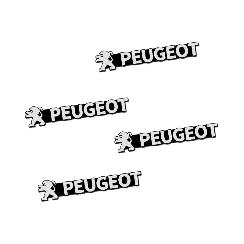 4 шт. автомобильные наклейки эмблемы на колонки Peugeot GT 307 206 308 407 207 3008 208 4008
