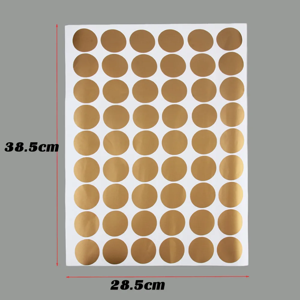 Хит продаж 2017 стильная Настенная Наклейка в Золотой горошек круглая наклейка