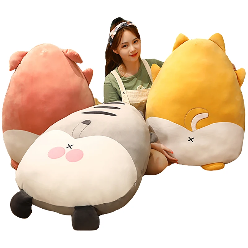 

Подушка для дивана на пуговицах Kawaii Hsk, 1 шт., мягкая длинная подушка Тоторо/щенок, подушка для детей/женщин, подарки на день рождения, подарок ...