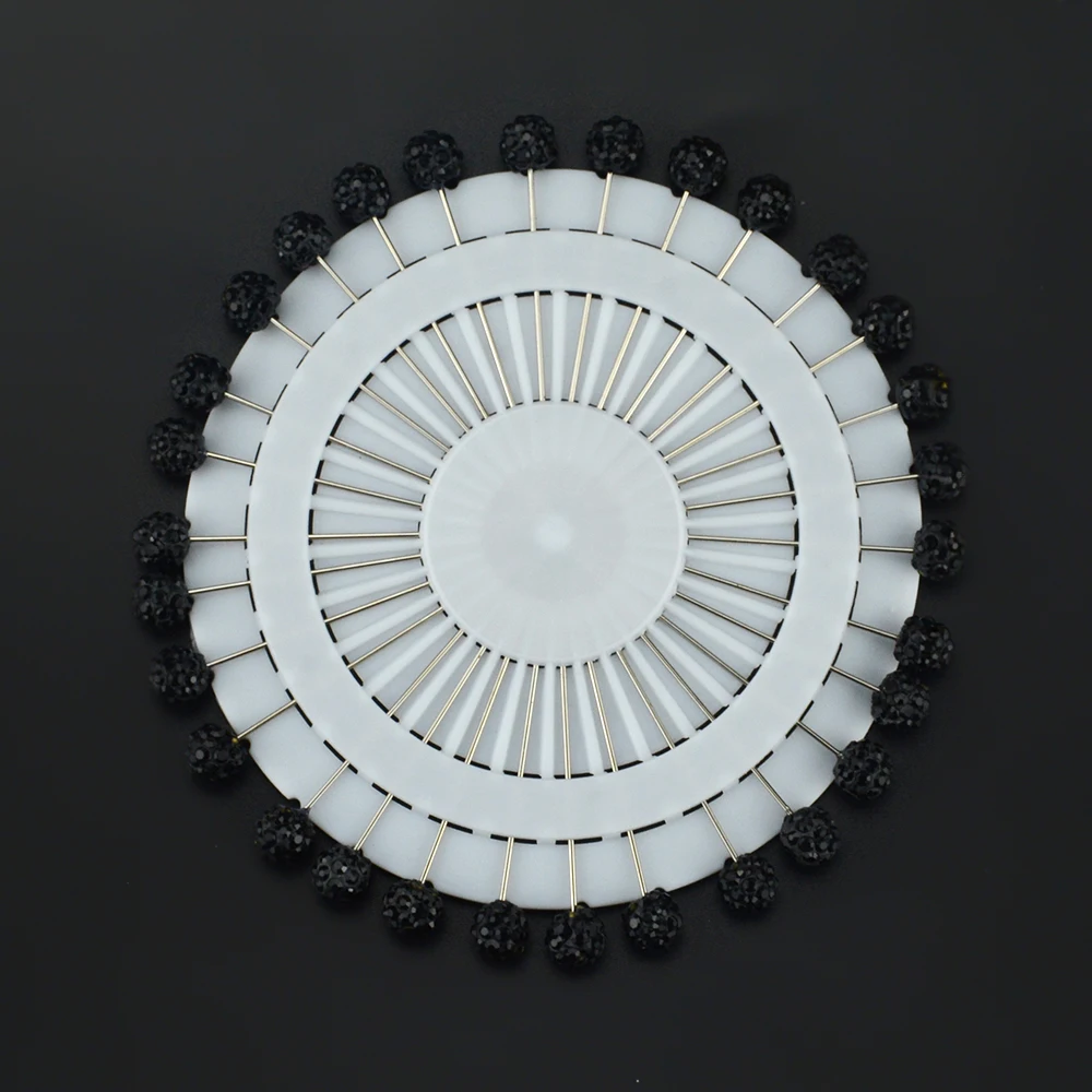 30 шт./лот мусульманские женские хиджаб Броши со стразами на капюшон шарф булавки