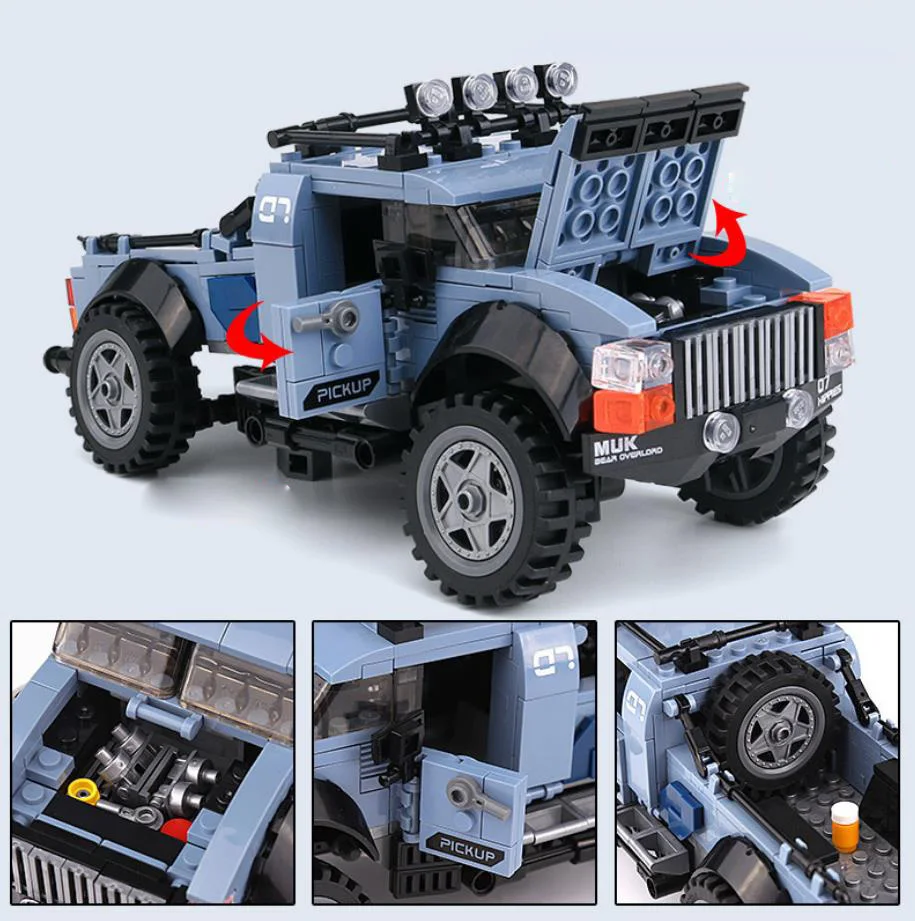 Модель грузовика-пикапа Creator moc ford f150 raptor конструктор для внедорожников