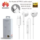 Наушники-вкладыши Huawei CM33, USB Type-C гарнитура с микрофоном, для HUAWEI Mate 40, 30, 20, 10 Pro, P50, P40, P30, P20, P10 Pro Note, оригинал