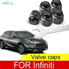 Колпачки для воздушных клапанов автомобильных колес, крышка стержня с брендом Infiniti Q50 Qx50 Q70 Qx60 Q60 Esq Qx30 Ex G Fx, автомобильные аксессуары