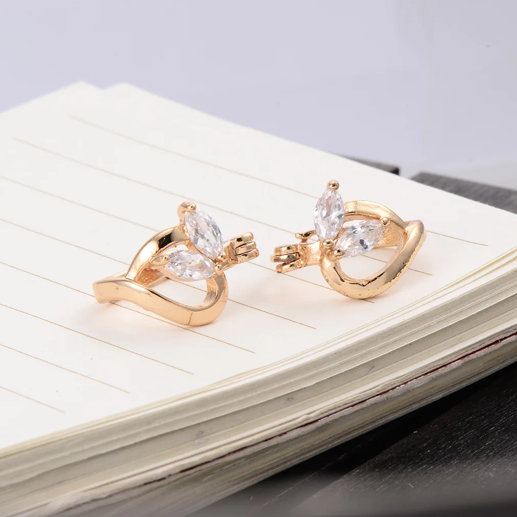 Популярные 925 мозаичный Циркон лепесток трендовые длинные серьги Модные