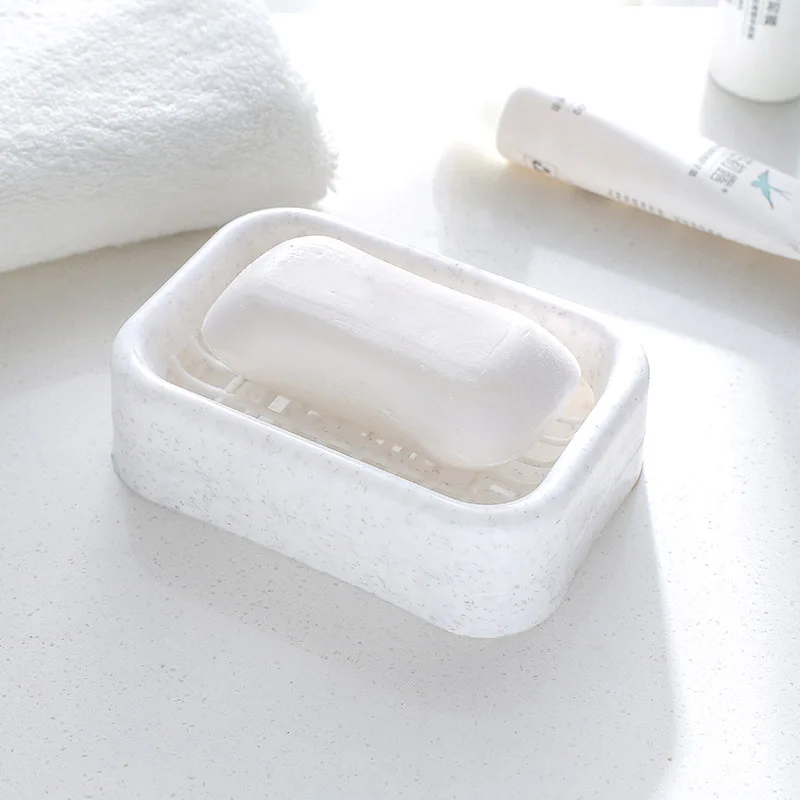 

1Pcs For Water Draining PP Grid Laundry Soap Rack Multi-color Soap Box Bathroom Accessories Shampoo Storage Shelf Double Layer