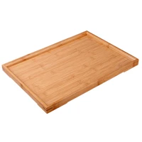 japanese bamboo square tray solid wood rectangular plate dessert tea coffee cocktail meal fruit tray family cake breakfast tray