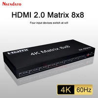matrix switch hdmi 8x8 4k 60hz profesional hdmi matrix switch splitter 8 in 8 out with edid rs232 switcher adapter for monitor