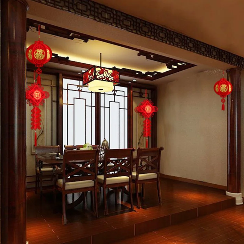 Китайские Красные фонари для украшения китайский новый год Китайский праздник