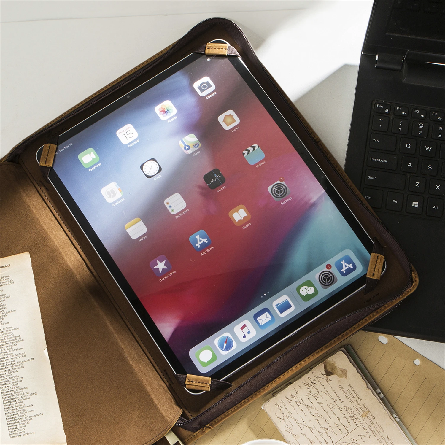 Ручная работа винтажный портфель из натуральной кожи A4 папка индивидуальный