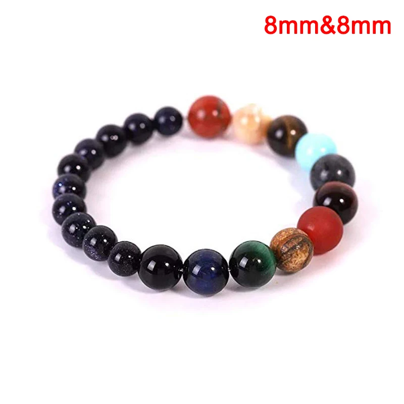 Восемь планет браслет из бисера Вселенной Йога с чакрами ювелирное изделие