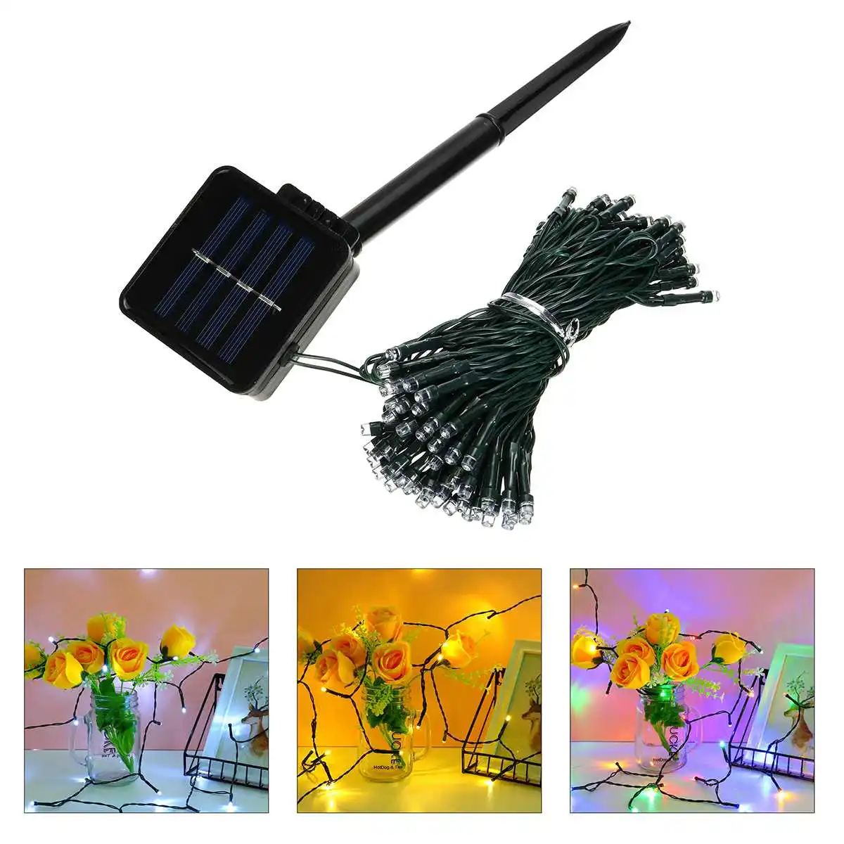 

Solar Led String Lights Outdoor Lighting Decoration Light Waterproof 8 Modes for Christmas Garden light Holiday 12M / 6M