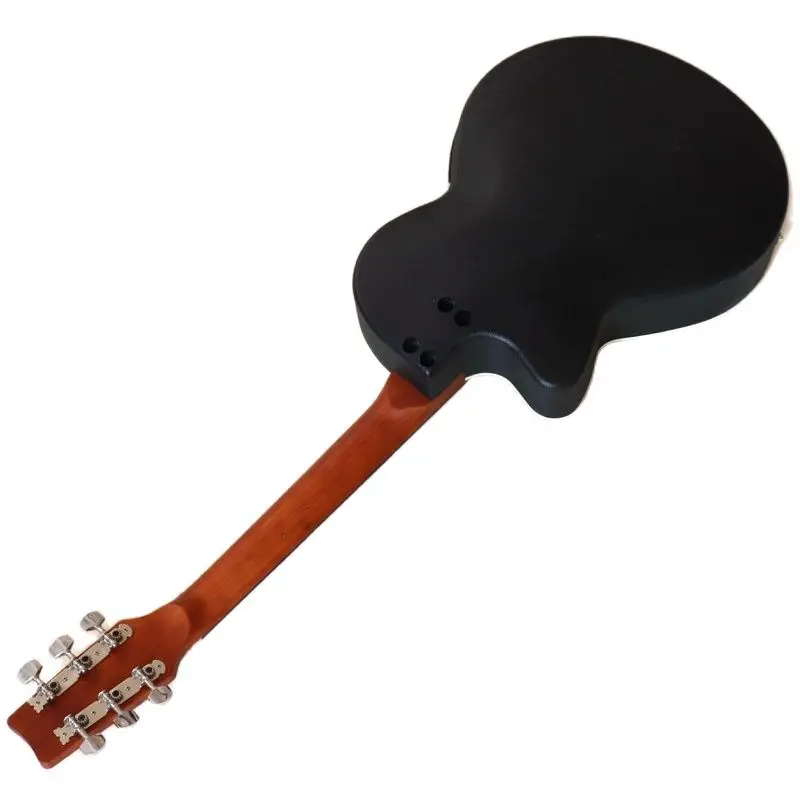 runde zurück 38 inch lager linde top elektrische akustische gitarre 6 string folk gitarre mit kleine fehler ohne truss rod free global shipping