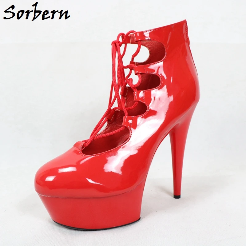 Женские туфли лодочки на высоком каблуке со шнуровкой|Женские туфли| |