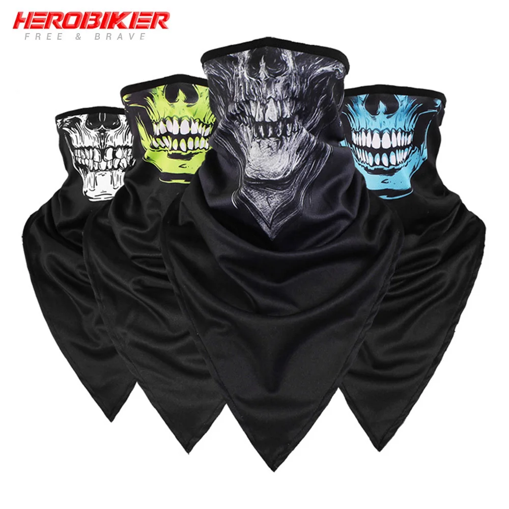 HEROBIKER, новинка, Балаклава, мотоциклетная, мото, защита для лица, дышащая маска, мотоциклетная, многофункциональная, мото, полумаска, Быстросохнущий двигатель