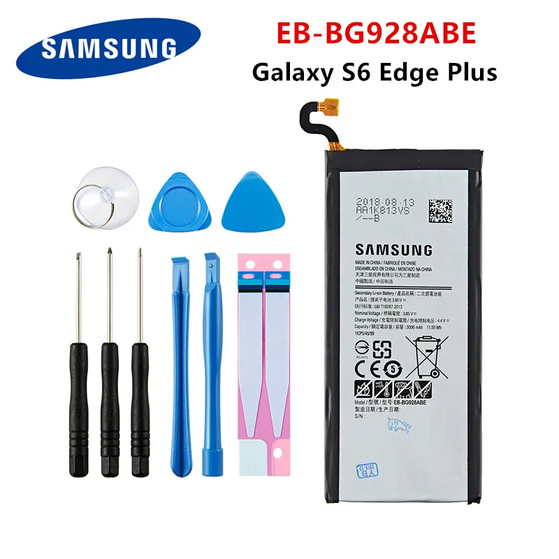 

SAMSUNG Orginal EB-BG928ABE 3000mAh Battery For Samsung S6 edge Plus SM-G9280 G928P G928F G928V G9280 G9287 Plus S6edge+ +Tools