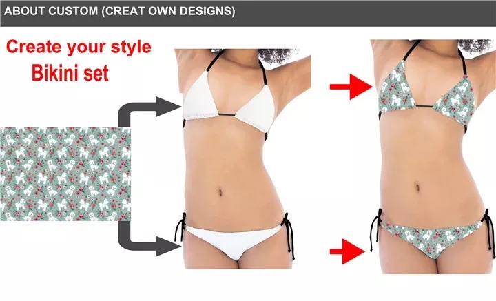 

Customize various styles Thong Micro Bikinis Women Swimsuits Swimwear Female Bikini set Biquini Bathing Suit boho monokini