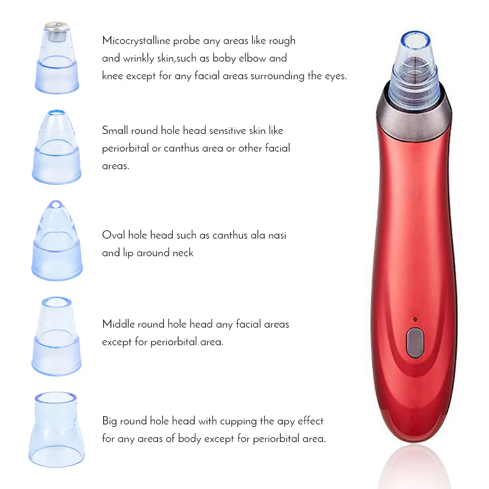 Blackhead Remover Vacuum Suction Face Deep Pore Cleaner Electric Acne Pimple Remover Tool Dark Spot Remover for Face Beauty Tool