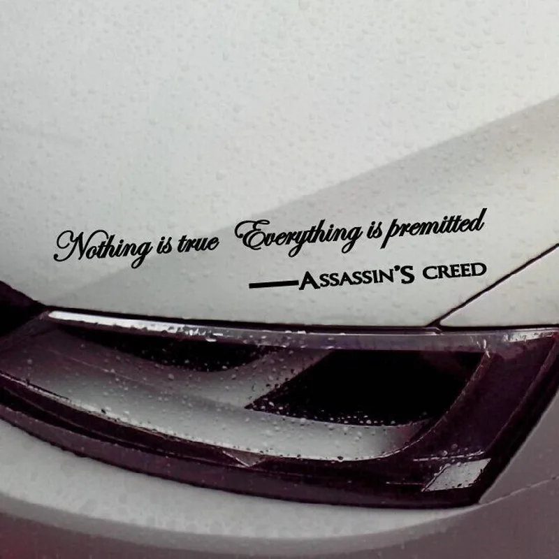 Наклейки на автомобиль Кредо Убийцы виниловые водонепроницаемые Стикеры для