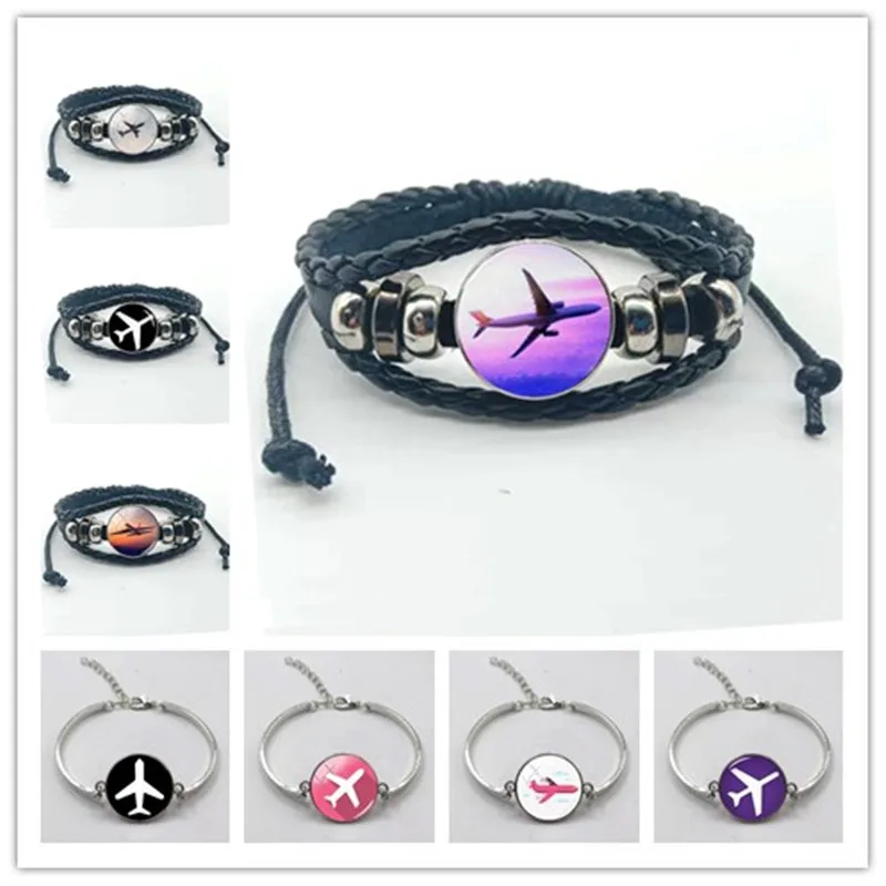 Новый модный браслет с самолетом авиационный подарок путешественника стюардесс