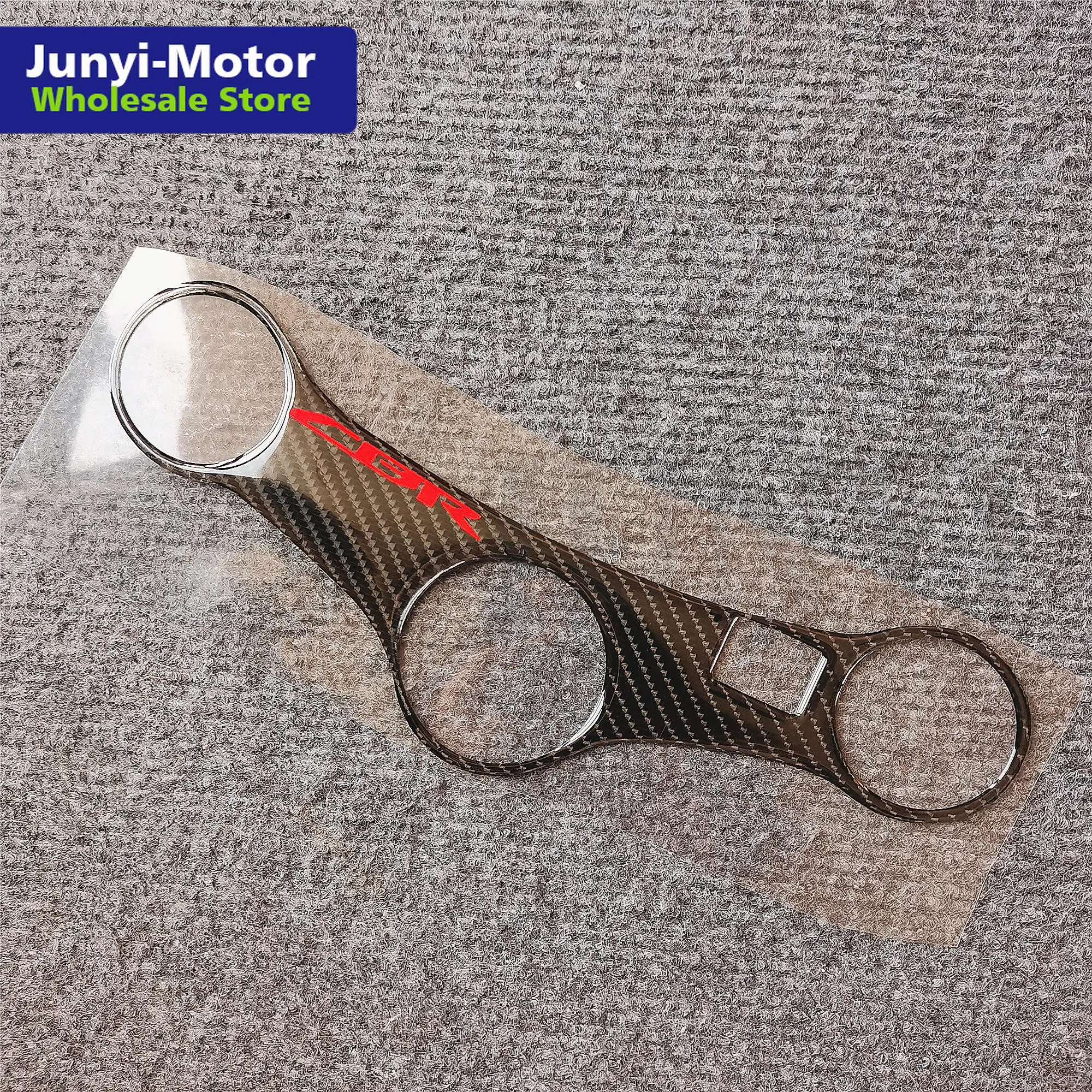 Для Honda CBR 600 F4i CBR600F4i 2001 2002 2003 2004 2005 2006 углеродное волокно Наклейка Стикер тройное