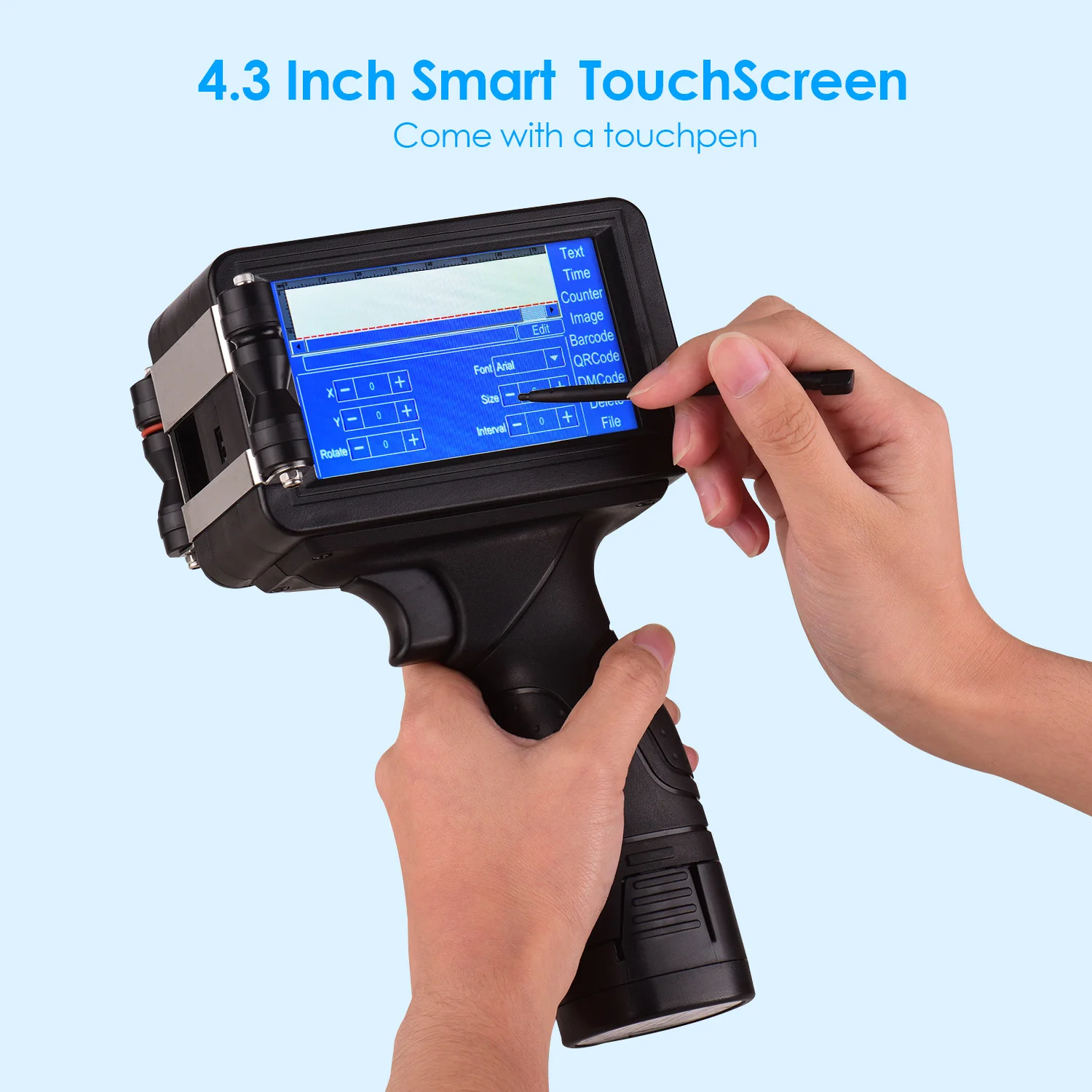 Портативный интеллектуальный струйный принтер высокой четкости M6 ручной с