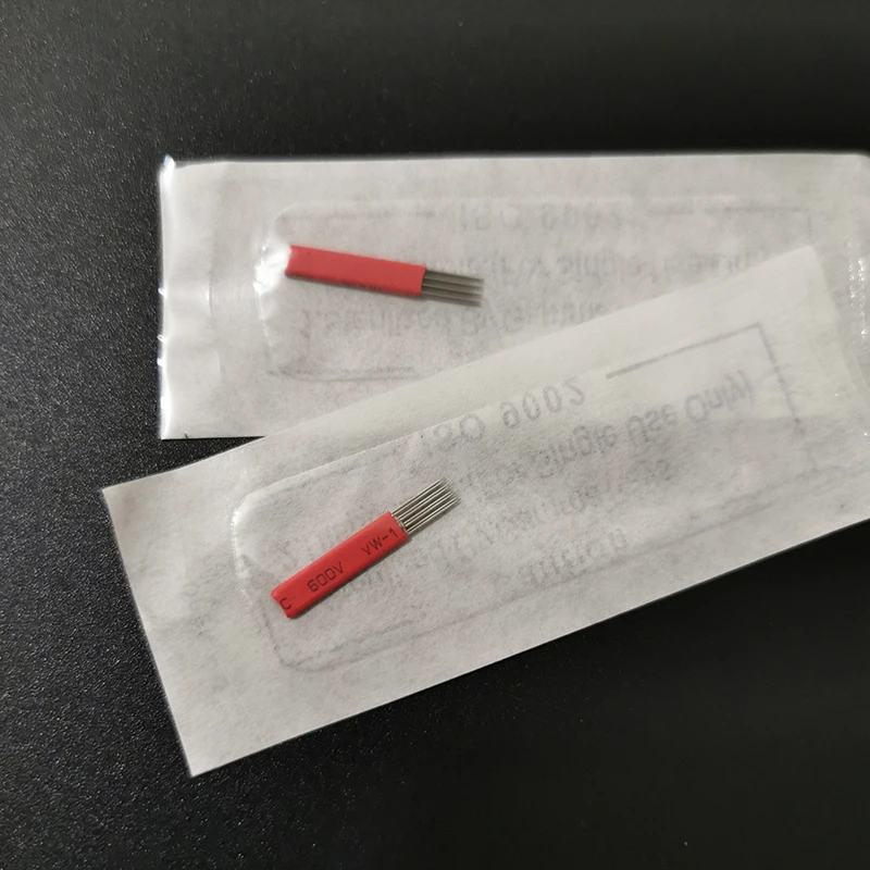 Иглы круглые для перманентного макияжа бровей 4x3 100 шт. | татуажа