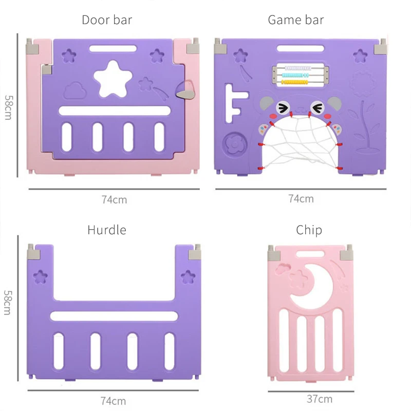 Детское игровое ограждение безопасное для использования в помещении ползания