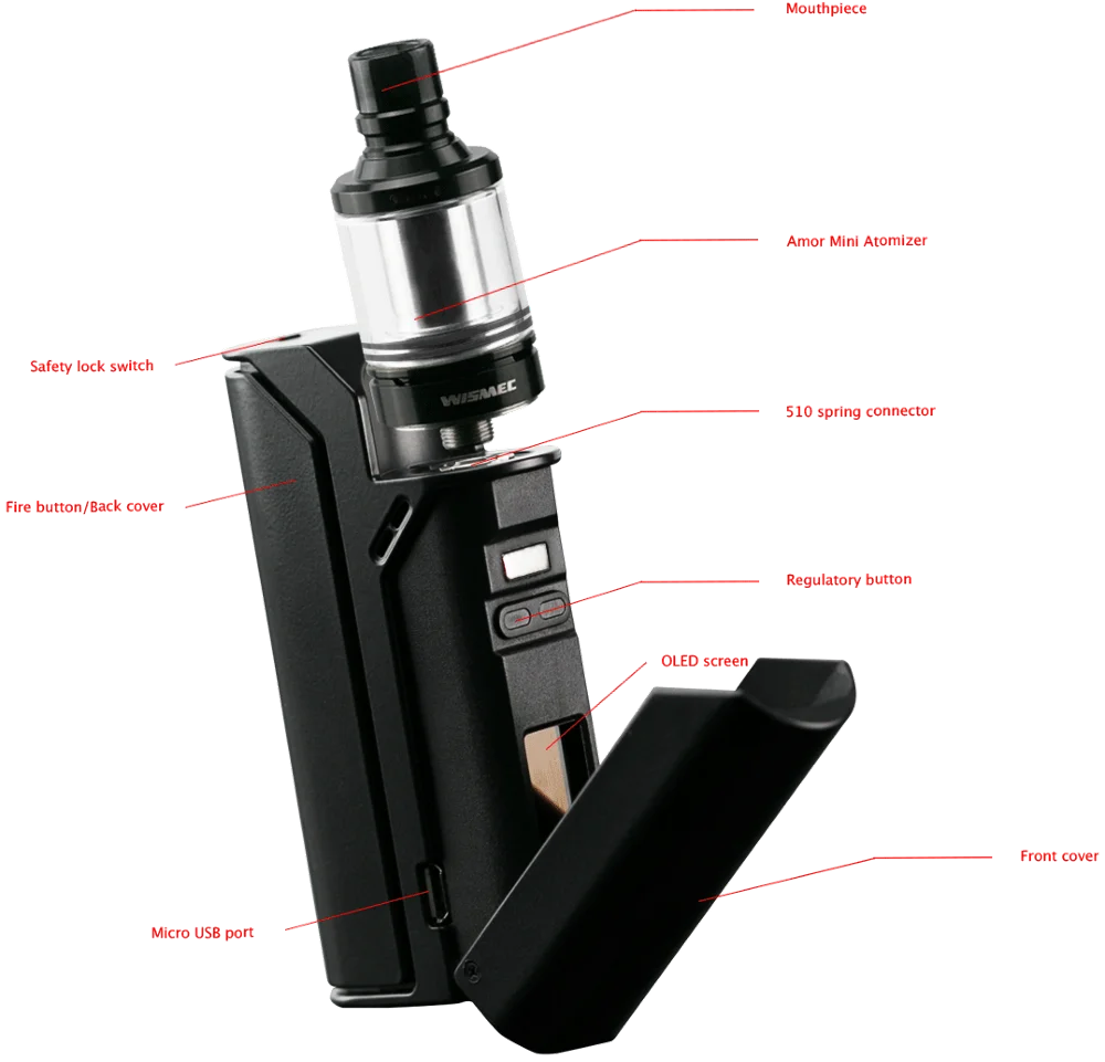 [Clearence] оригинальный набор Wismec Reuleaux RX75 с баком атомайзера Amor Mini 2 мл Электронная