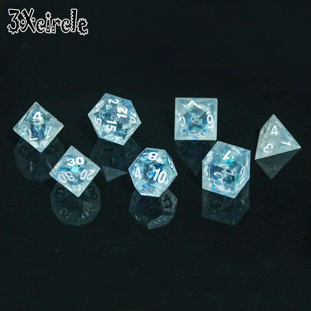 Высшее качество ручная работа красочные острые края и красивые игральные кости