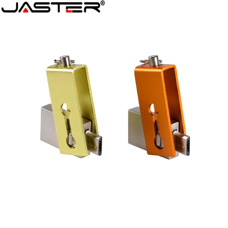 Металлический OTG флеш накопитель JASTER диск USB 2 0 64 ГБ 16 высокоскоростной 32 4 Гб с