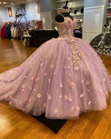 luxury sweetheart quinceanera dress beaded appliques ball gown dresses princess 3d flowers sweet 16 15 dress pageant birthday