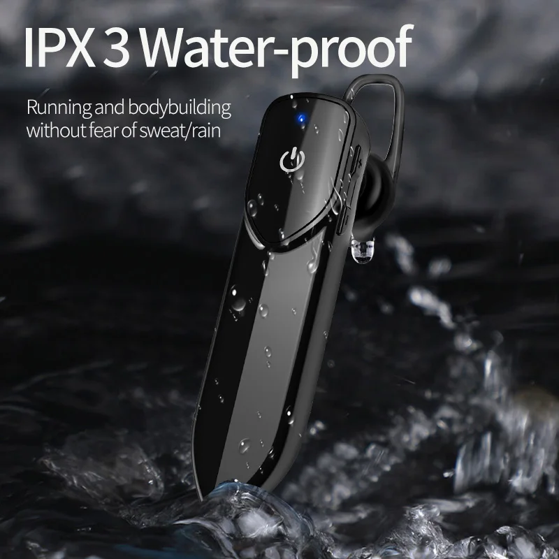 

Handsfree Business Bluetooth Headphone Sports Waterproof Wireless Earphone Stereo Ear Hook Headset For Driving Traveling Working
