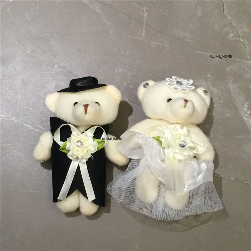 Свадебный подарок медведь плюшевая игрушка Чучела 10 см 1 пара кукла декор |