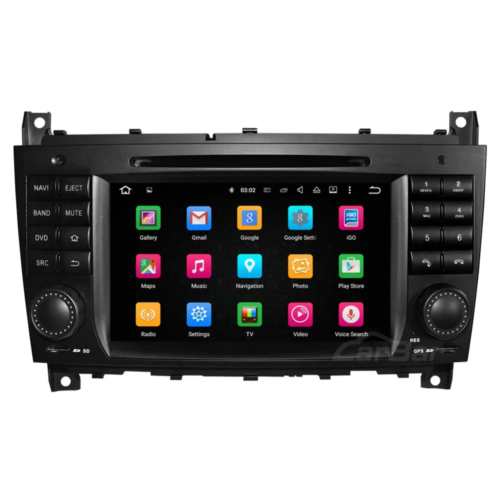 Автомобильный DVD GPS навигатор 7 "Android радио аудио стерео плеер для Mercedes Benz C Class W203