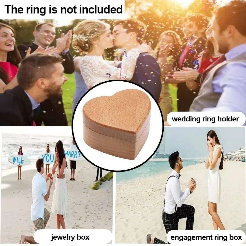 Love Wedding Wooden Ring Box Holder Your Names And Date Wedding Ring Bearer Box Black Walnut