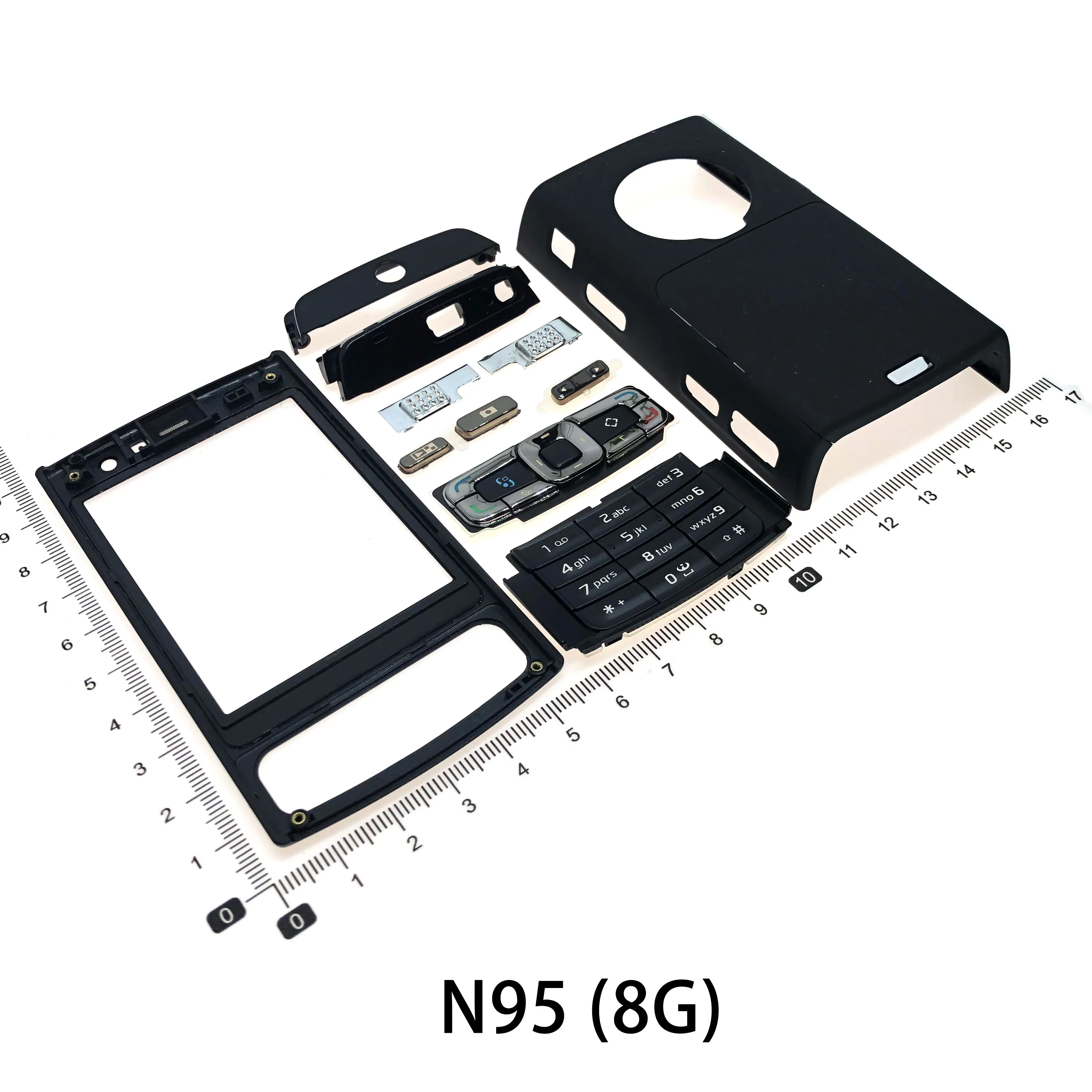 For Nokia N95 8G Housing Front Faceplate Frame Cover Case+Back cover/battery door cover+Keypad images - 6