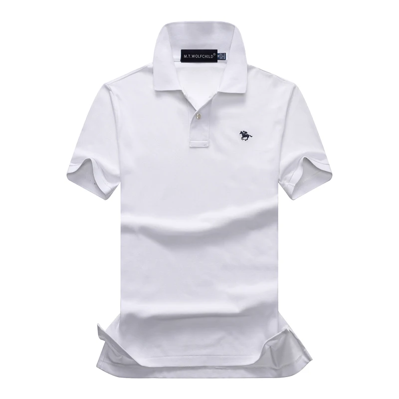 Рубашка поло мужская с отложным воротником хлопок 100% короткий рукав