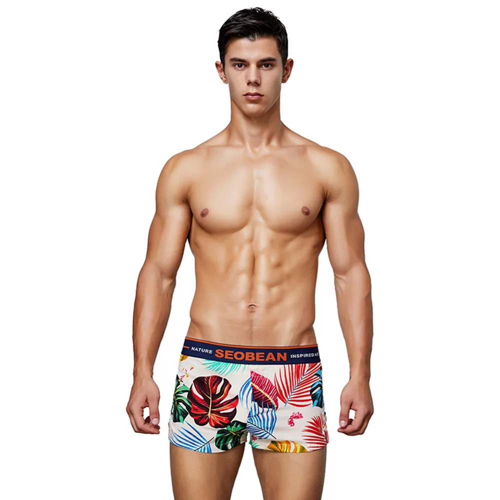 Men's Home Shorts Viscose Material Home Wearing Middle Waist Sexy Casual Sleepwear Loose Short Pajama Pants Sleep