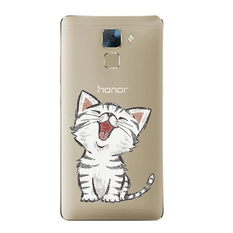 Чехол для телефона huawei Honor 7 Защитный Мягкий чехол из ТПУ Honor7 задняя крышка