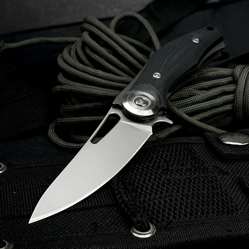 TUNAFIRE карманный складной нож G10 Ручка D2 стальное лезвие Тактический для выживания