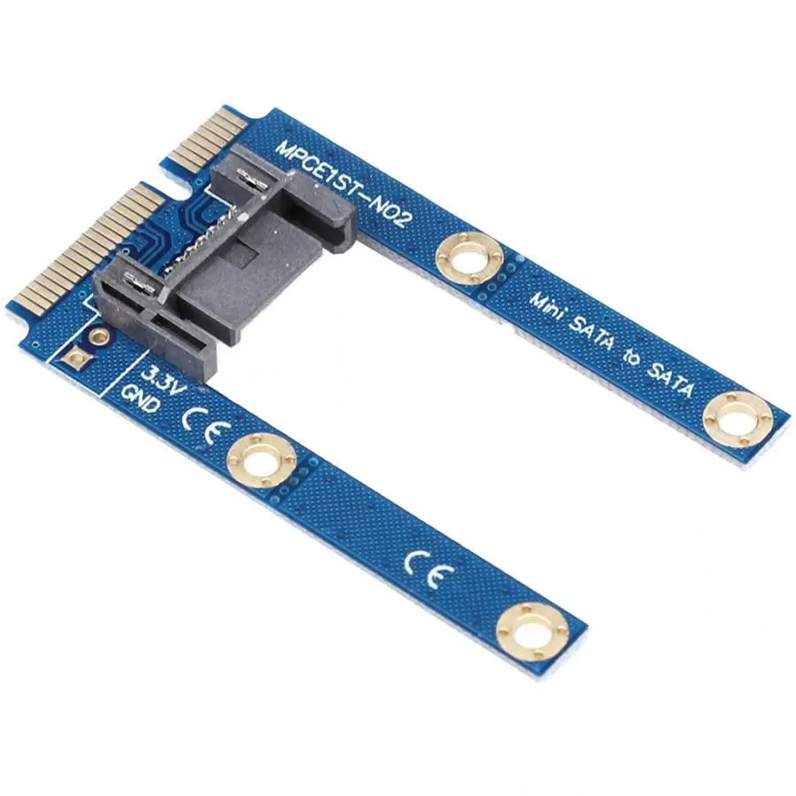 Компьютерные Кабельные адаптеры синий адаптер АБС карта mSATA SATA 7 контактов