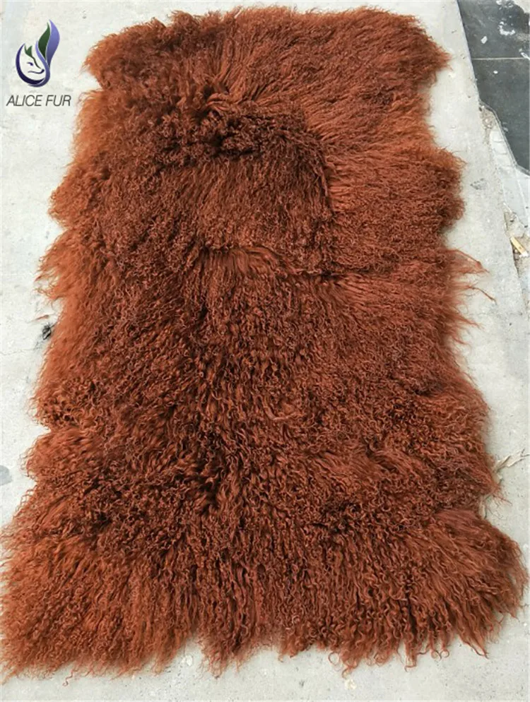 Длинный шерстяной ковер из монгольской овечьей шерсти одеяло натуральной