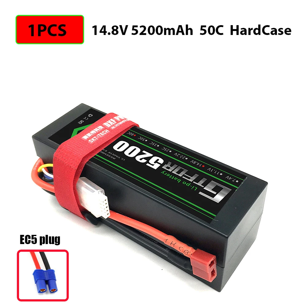 1PCS5200HARDEC5 2S 3S 4S 5200mAh 6000mAh 7000MAH 7,4 V 11,1 V 14,8 V 50C 60C 100C 120C GTFDR Lipo батарея для X-MAXX E-REVO RC автомобилей Лодка Дрон - Цвет: 1PCS5200HARDEC5
