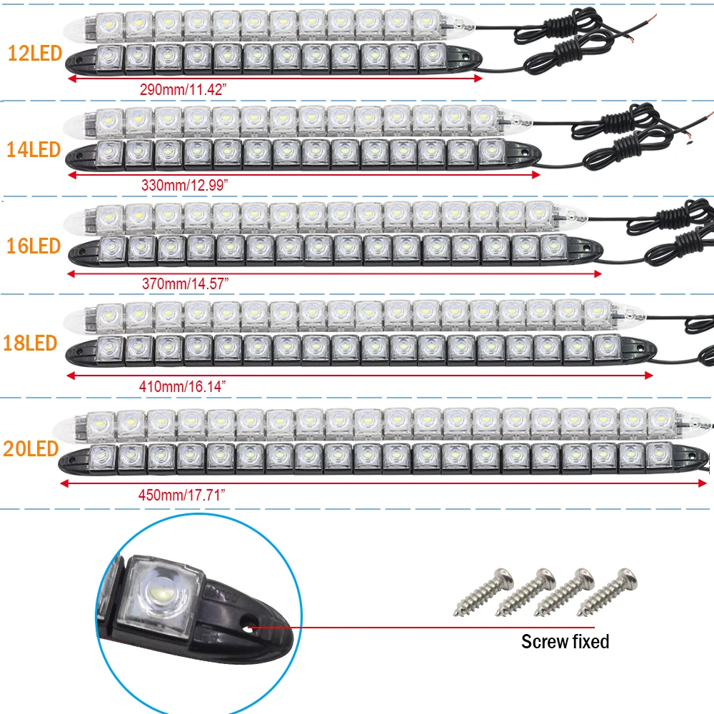 Cawanerl Автомобильные фары дневного света светильник DRL авто гибкий Светодиодные