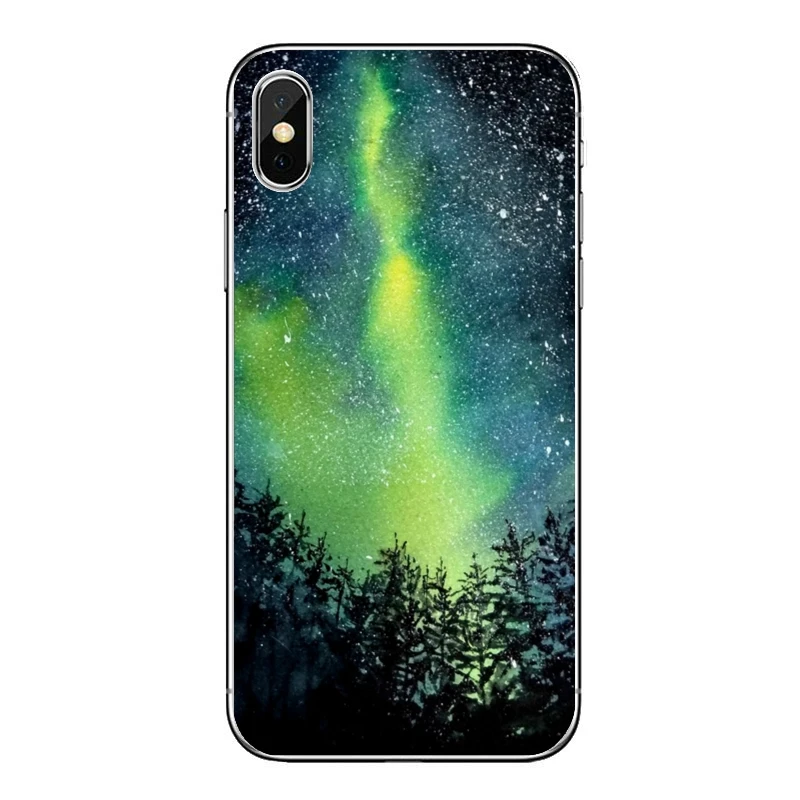 Силиконовый чехол для телефона с северным ночным небом Samsung Galaxy A71 A70 A60 A51 A50 A41 A40 A31