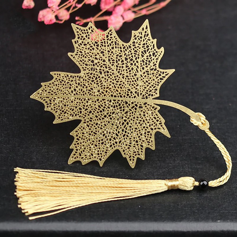 Золотая металлическая полая панда кисточка Закладка китайское национальное