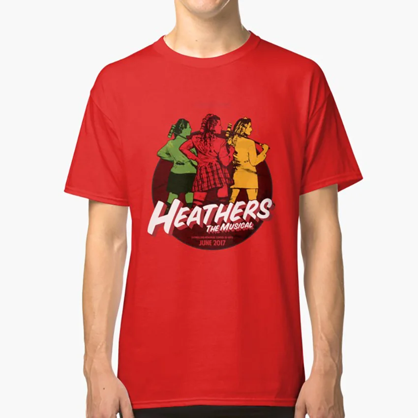 Красный Музыкальная футболка MMS Heathers музыкальная Миранда - Цвет: Красный
