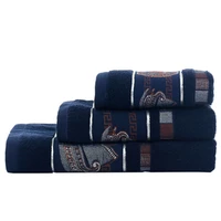 Luxury Bath Towel Set 1 Large Bath Towels 1 Little Bath Towels1 Hand Towels  Soft Cotton Highly Absorbent Bathroom Towels Adult