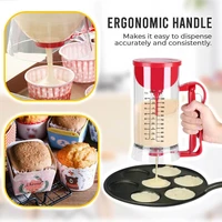 electric decorator cordless electric frying pan cake cup cake waffle batter mixer dispenser kitchen baking accessories cake tool