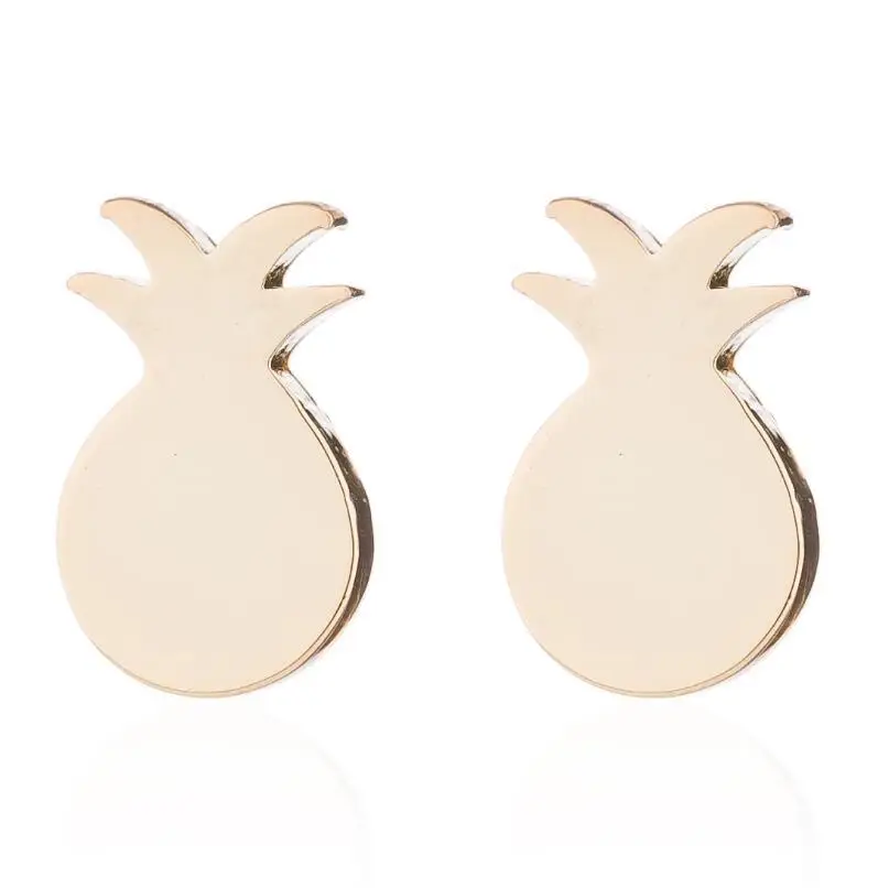 Лучший друг подарок минимальное украшение маленький ананас милые серьги для